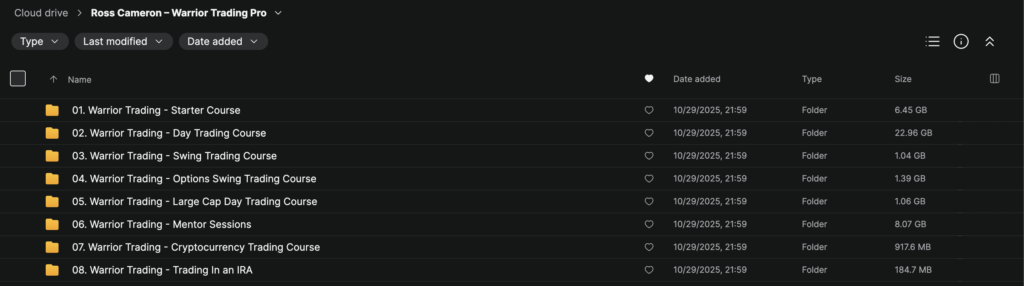 Ross Cameron – Warrior Trading Pro (Update)