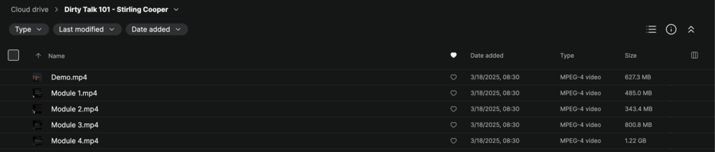 Stirling Cooper – Dirty Talk 101