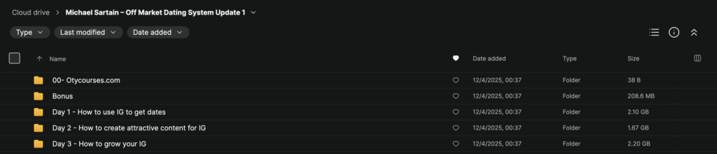 Michael Sartain – Off Market Dating System