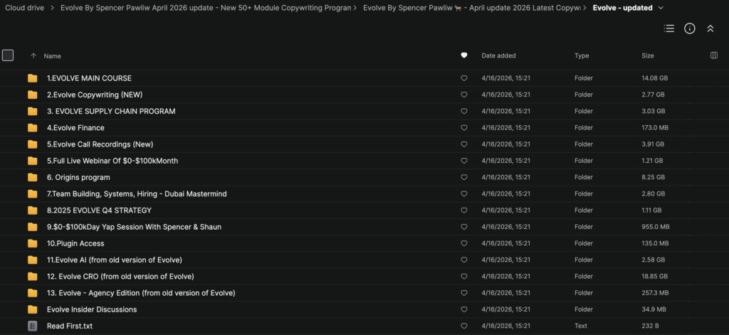 Spencer Pawliw – Evolve