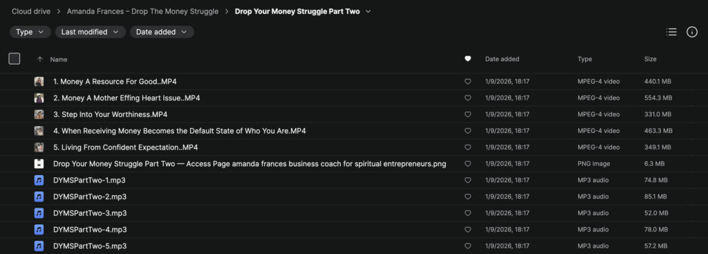 Amanda Frances – Drop The Money Struggle